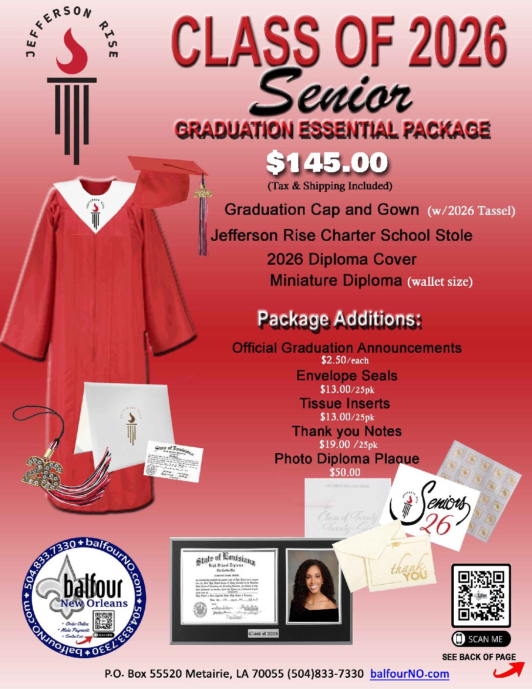 Jefferson Rise Charter School Graduation Essentials