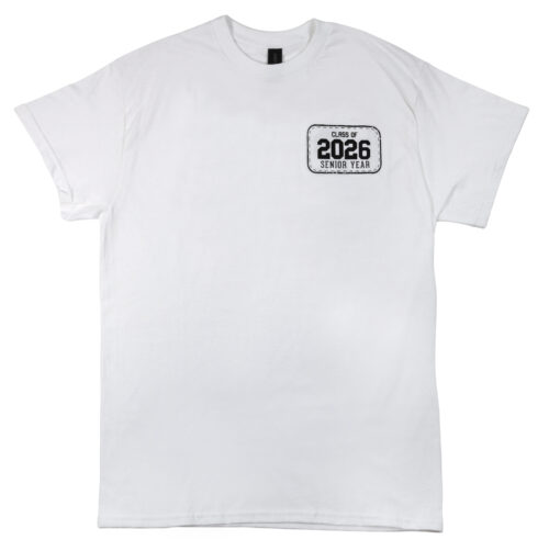 10 Back Logo Tee White