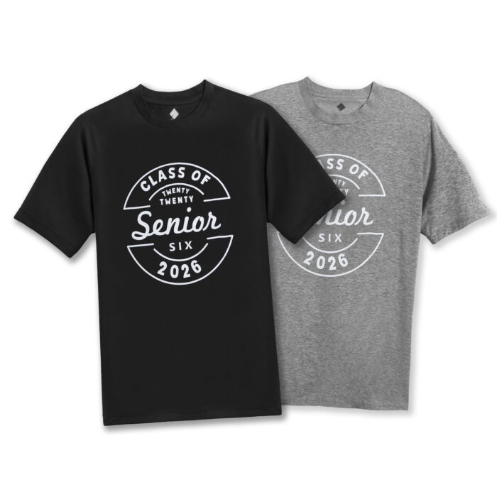 14 Class Of 2026 Senior Tee Gray Black