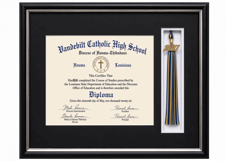 2027 Executive Diploma Frame Catholic