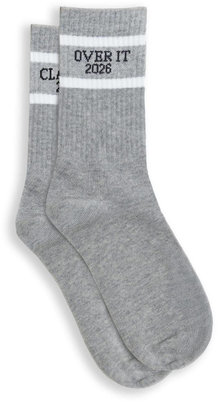 24 Class Of 2026 Socks Gray